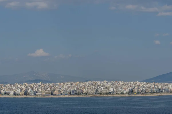 Veel appartementen in de stad Athene — Stockfoto