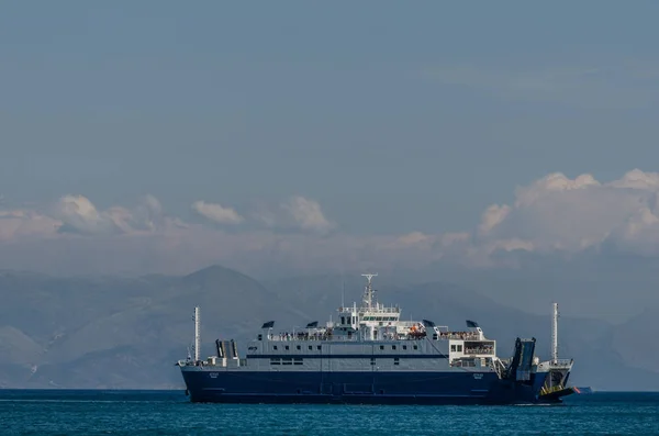 Big ferry on the sea — Stock Photo, Image