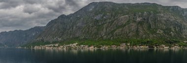 Şehir Kotor dağ ve deniz manzara