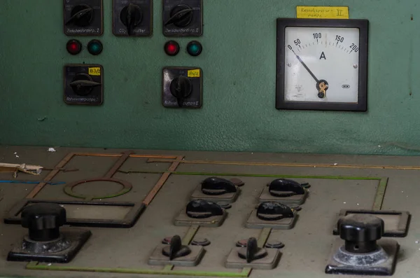 Interruptor en sala de generador de fábrica — Foto de Stock