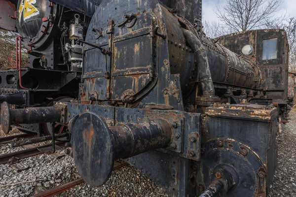 Vista detallada del motor de vapor — Foto de Stock