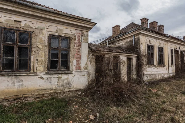 Overgrown Houses Old Working Class Settlement — Stock Photo, Image