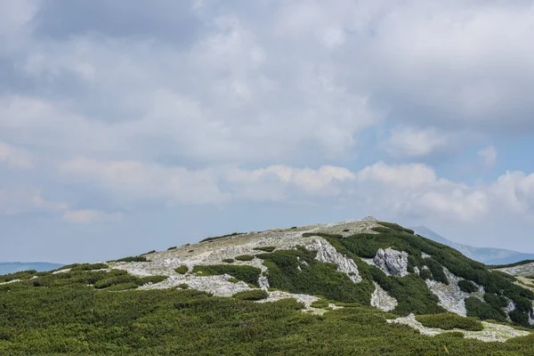 Himmel Und Berglandschaft Mit Felsen Und Niedrigen Pflanzen — Stockfoto