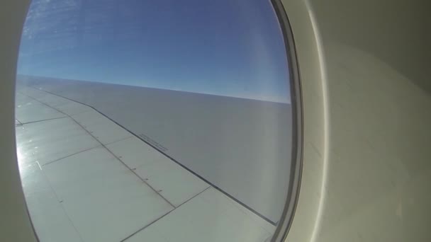 飞行中机翼上的A380空气涡旋 — 图库视频影像