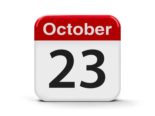 23 de octubre Calendario — Foto de Stock