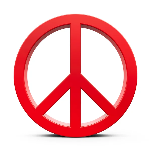 Piros Peace sign — Stock Fotó