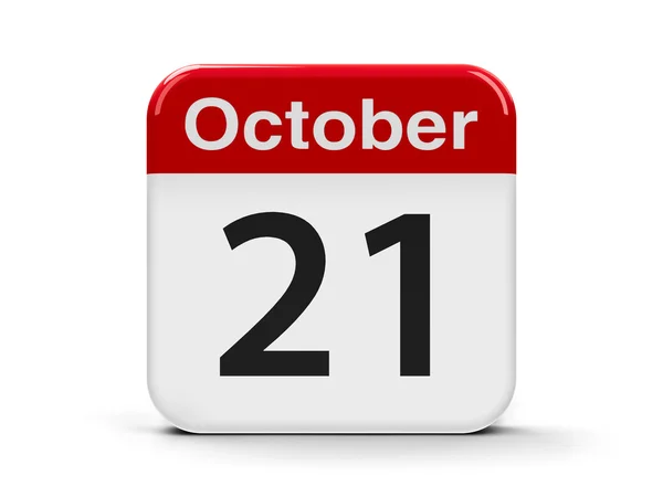 21st October Calendar — Stock Photo, Image