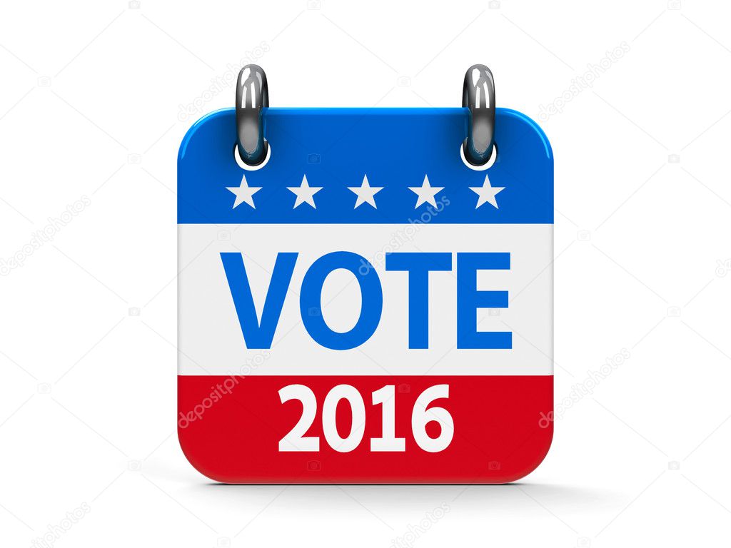 Vote election 2016 icon calendar