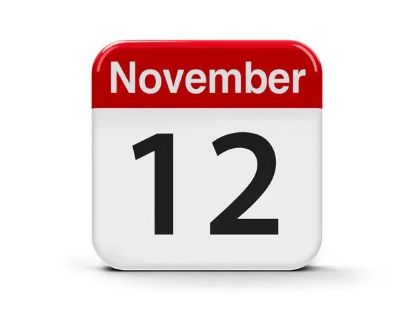 Kalendarz 12 listopada — Zdjęcie stockowe