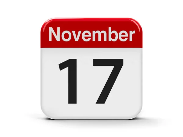 17 listopada kalendarza — Zdjęcie stockowe