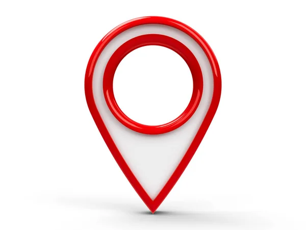 Red map pointer #2 — Stock Photo, Image