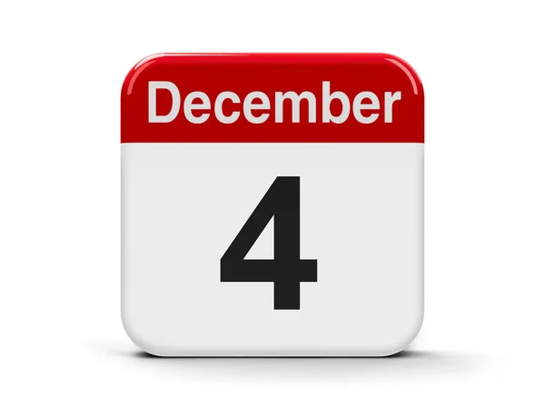 4 грудня календар — стокове фото
