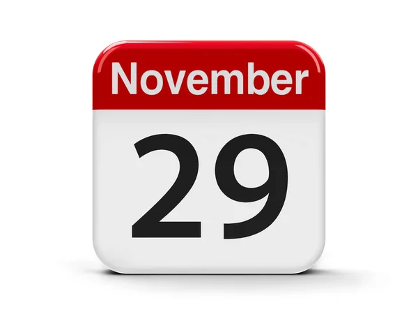 29 listopada kalendarza — Zdjęcie stockowe