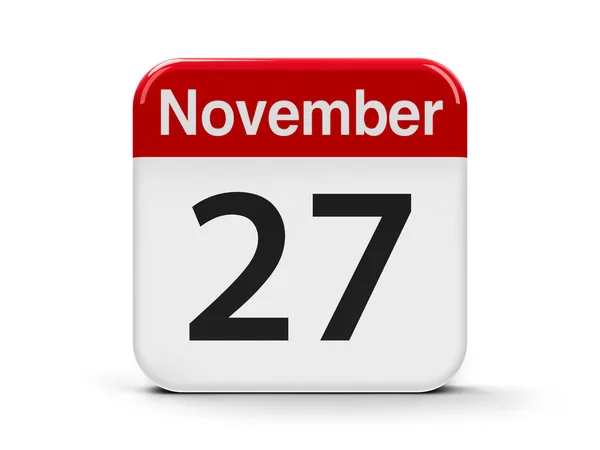Kalender vom 27. November — Stockfoto