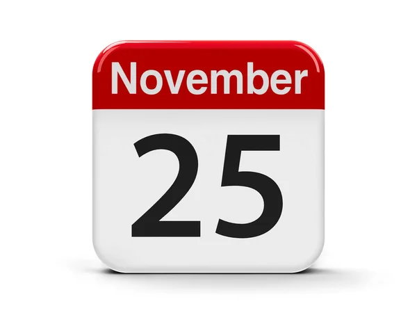 25 listopada kalendarza — Zdjęcie stockowe