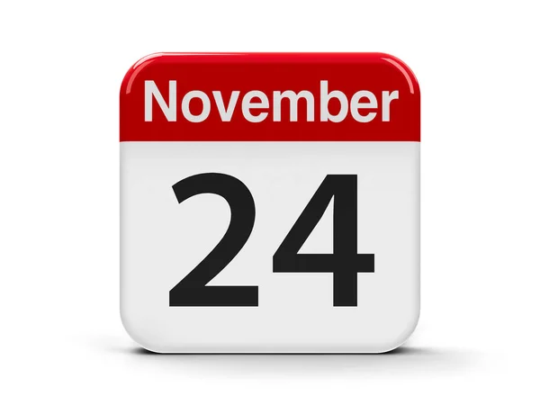 24 listopada kalendarza — Zdjęcie stockowe