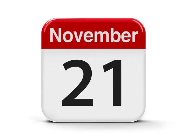 21 listopada kalendarza — Zdjęcie stockowe