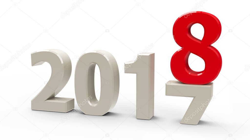 2017-2018 New year — Stock Photo © Oakozhan #130567548