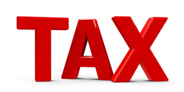 Kırmızı vergi simgesi