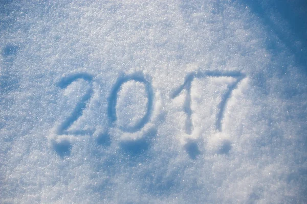雪の中で書かれた 2017 — ストック写真