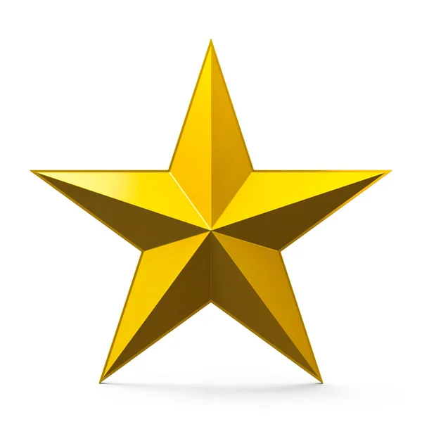 Złota gwiazda znak — Zdjęcie stockowe