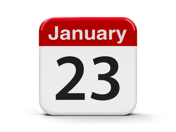 23 de enero Calendario — Foto de Stock