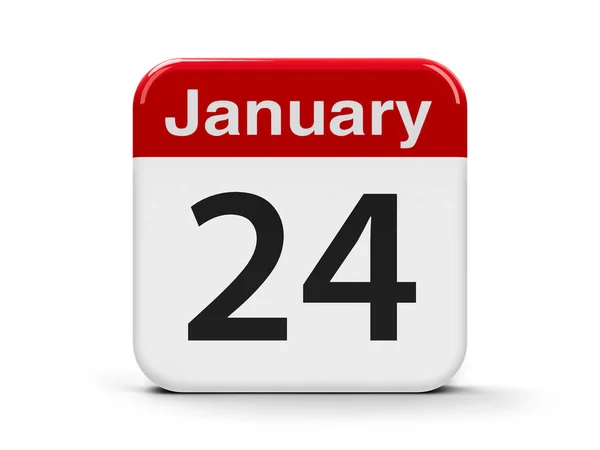 24 de enero Calendario — Foto de Stock