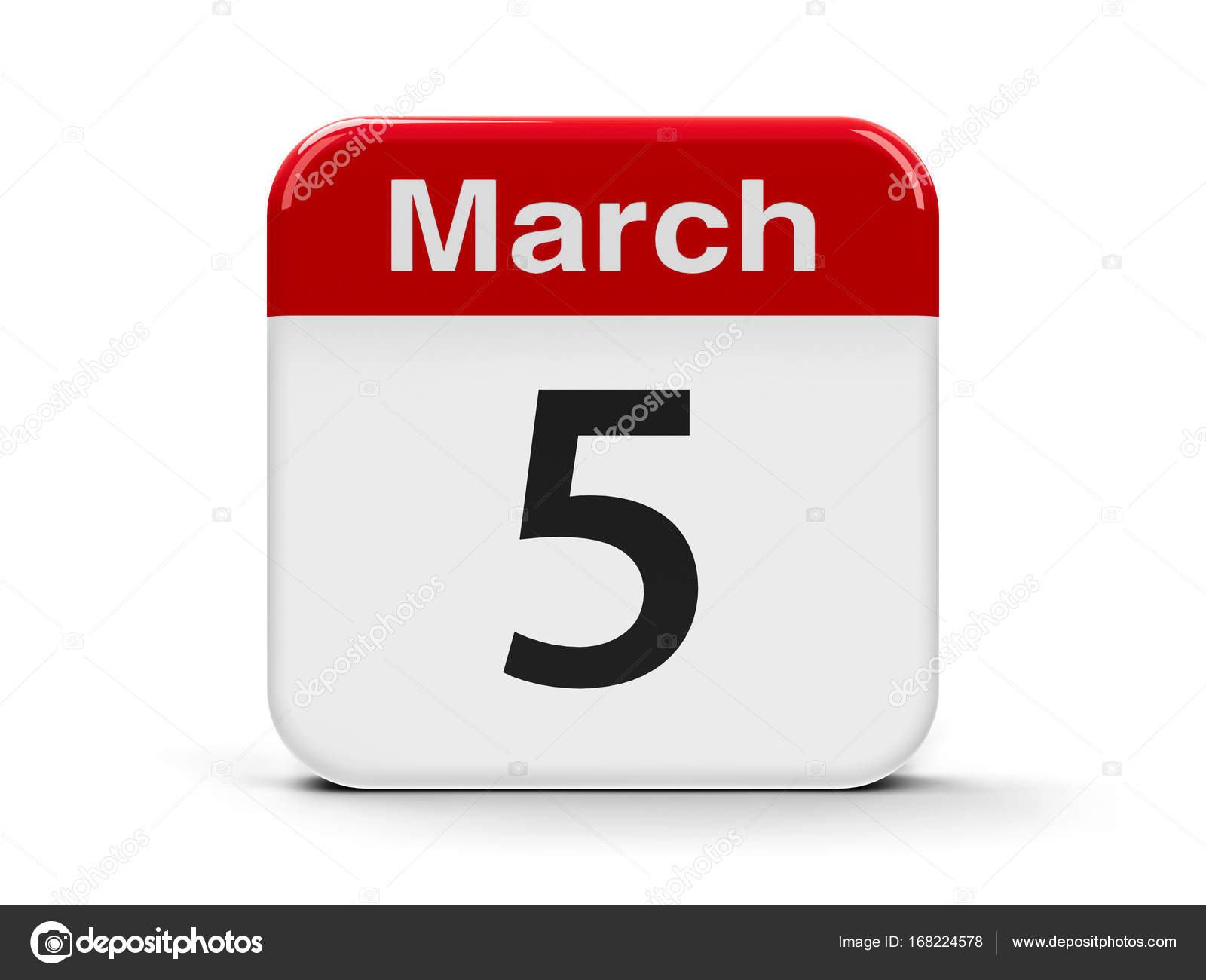 Calendar 5th March — Stock Photo © Oakozhan #168224578