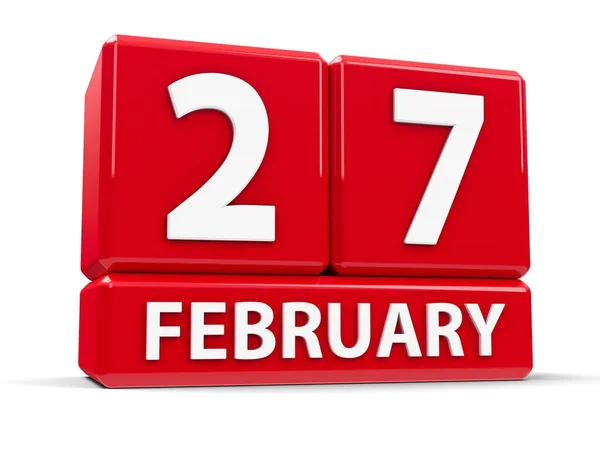 Cubos 27 de febrero — Foto de Stock