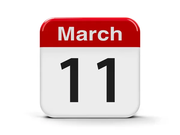11 de marzo Calendario — Foto de Stock