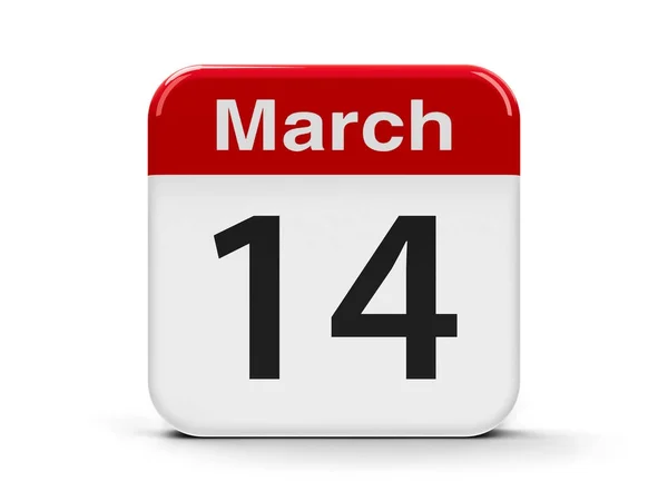 14 maart-agenda — Stockfoto