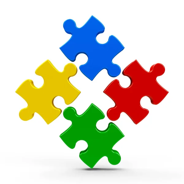 Abstract puzzle icon #3 — Stock Photo, Image