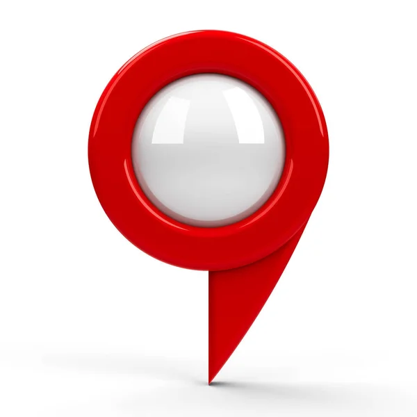 Red map pointer blank #3 — Stock Photo, Image