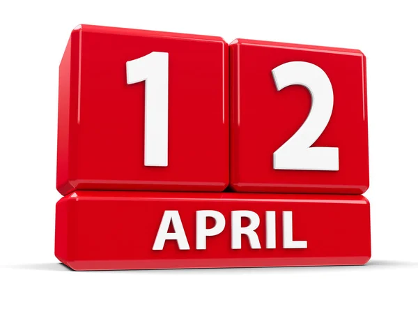 Calendrier du 12 avril — Photo de stock par ©Oakozhan - 104444576