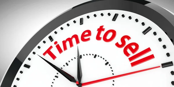 Relógio discar Tempo para vender — Fotografia de Stock