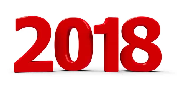 Red 2018 icon — Stock Photo, Image