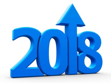 2018 simgesi mavi ok ile kompakt