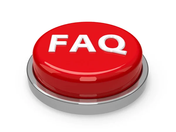 Red Button FAQ — Stock Photo, Image