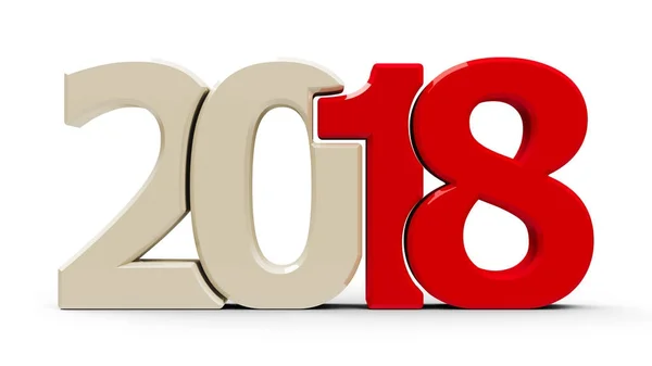 2018 Symbol kompakt rot — Stockfoto