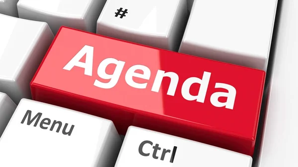 Clavier d'ordinateur Agenda — Photo