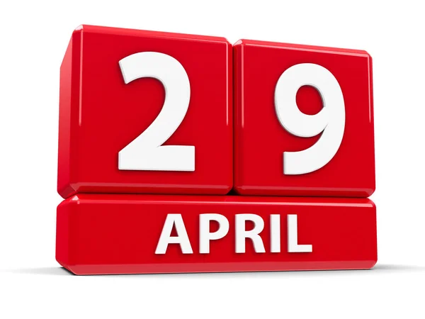 Kalender 29 April — Foto Stok © Oakozhan #105835152