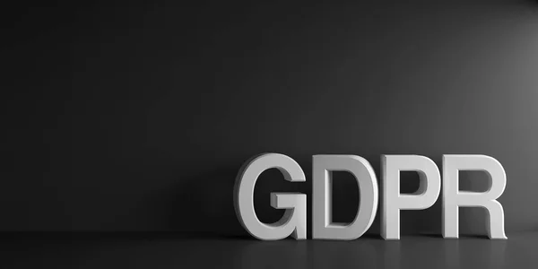 Beyaz kelime Gdpr — Stok fotoğraf