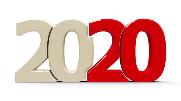 2020 icon compact red — Stock Photo, Image