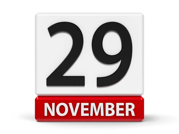 Cubes calendar 29th November — Stock Photo, Image