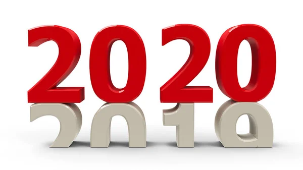 2019-2020 vermelho # 2 — Fotografia de Stock