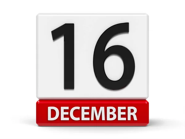 Cubes calendar 16th December — Stock Photo, Image