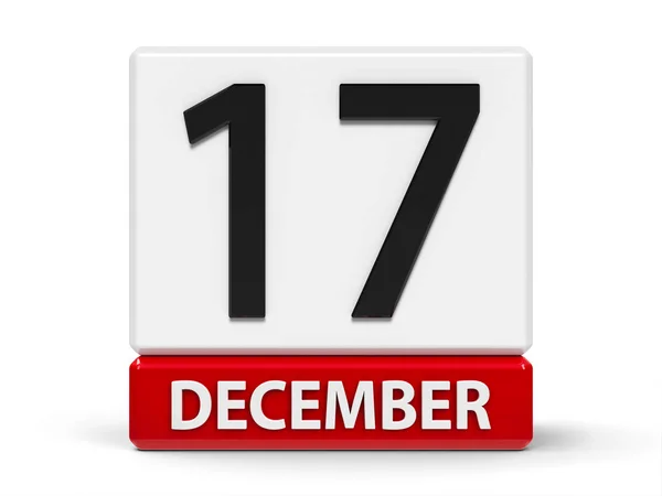 Calendario de cubos 17 de diciembre —  Fotos de Stock