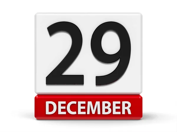 Calendario cubos 29 de diciembre —  Fotos de Stock