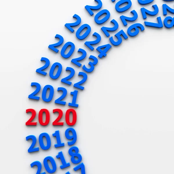 Будущий круг 2020 # 2 — стоковое фото