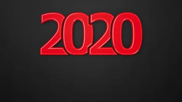 Піктограма 2020 року компактний червоний # 3 — стокове фото